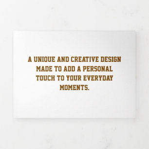 Create Your Own 5" x 7" Trifold Letter Fold Invite