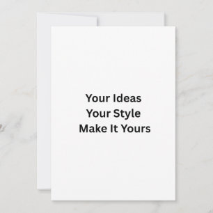 Create Your Own 5" x 7" Wedding Invitation