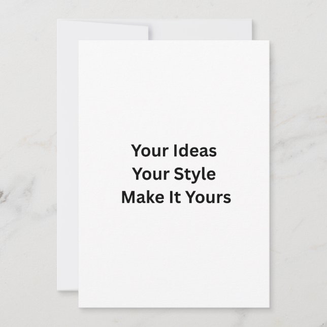 Create Your Own 5" x 7" Wedding Invitation (Front)