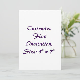 Create Your Own 5" x 7" Wedding Invitation