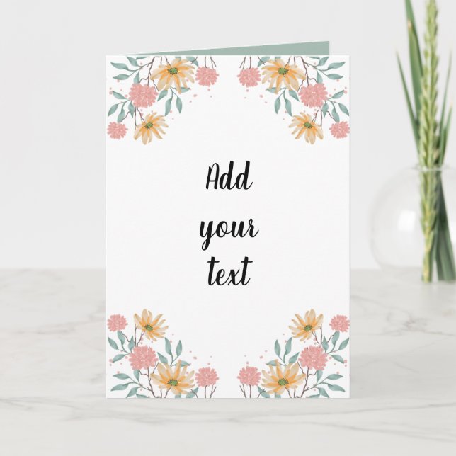 Create Your Own 5x7 Folded Greeting Card (Front)