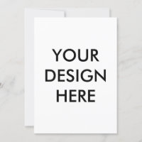 create your own 5x7 invitationfront back
