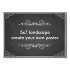 Create your own 5x7" landscape poster print