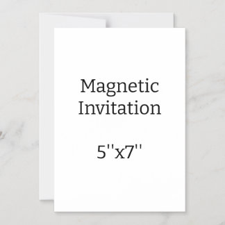 Create Your Own 5''x7'' Magnetic Invitation
