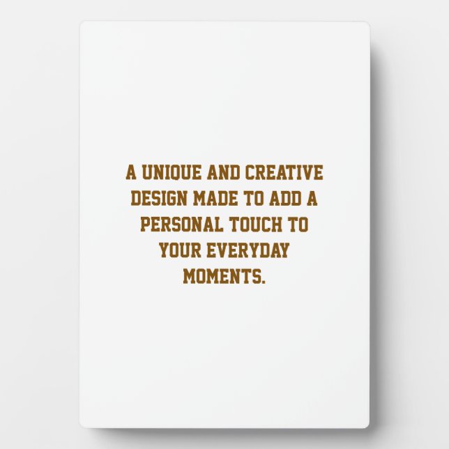 Create Your Own 5''x7'' Wipe Clean Easel Plaque (Front)
