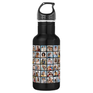 Create Your Own 60 Photo Collage 532 Ml Water Bottle