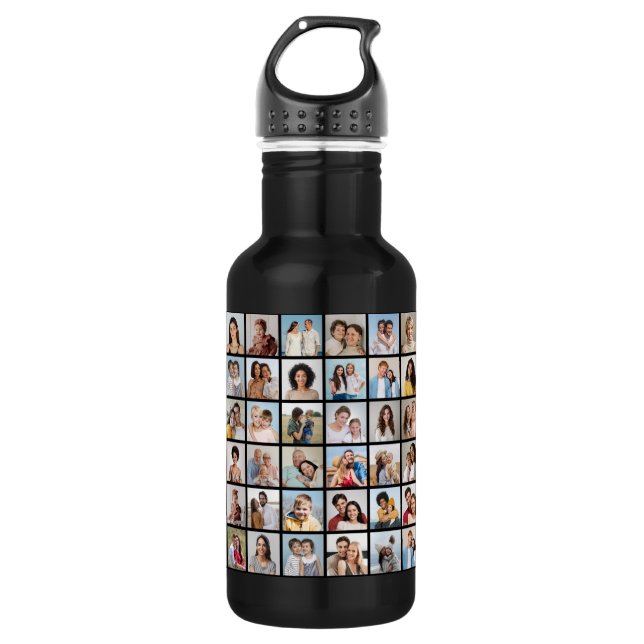 Create Your Own 60 Photo Collage 532 Ml Water Bottle (Front)