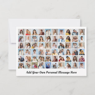 Create Your Own 60 Photo Collage Add Any Greeting Card