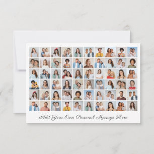 Create Your Own 60 Photo Collage Add Any Greeting Card