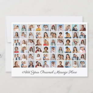 Create Your Own 60 Photo Collage Add Your Greeting Card