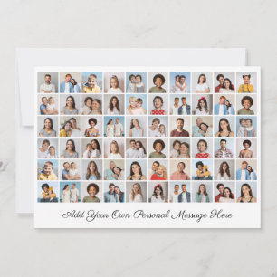 Create Your Own 60 Photo Collage Add Your Greeting Card