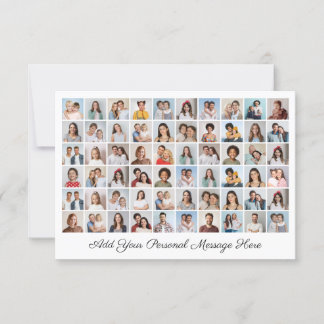 Create Your Own 60 Photo Collage Add Your Greeting Card
