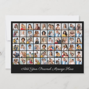 Create Your Own 60 Photo Collage Add Your Greeting Card