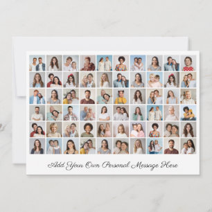 Create Your Own 60 Photo Collage Add Your Greeting Card