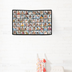 Create Your Own 60 Photo Collage Banner