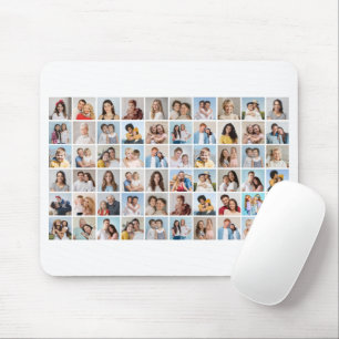 Create Your Own 60 Photo Collage Mouse Mat