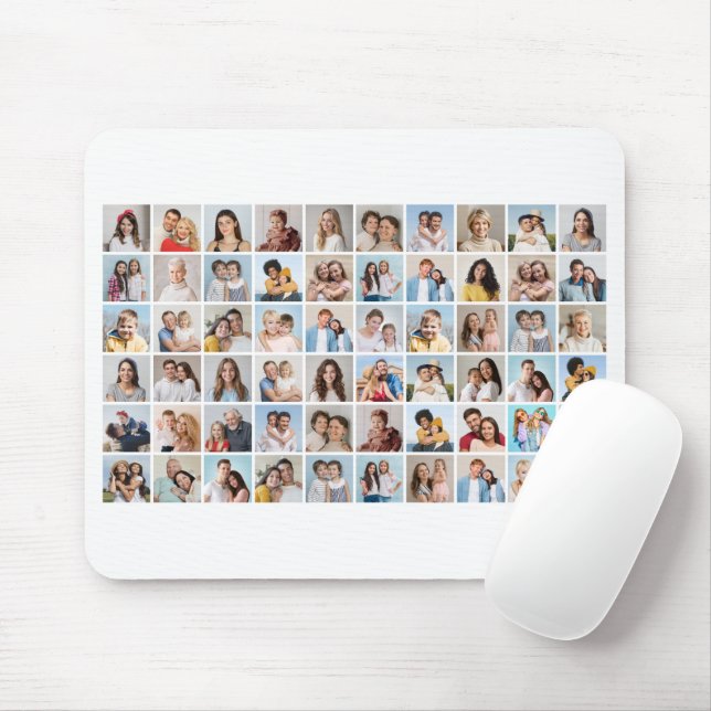 Create Your Own 60 Photo Collage Mouse Mat (With Mouse)