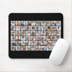 Create Your Own 60 Photo Collage Mouse Mat