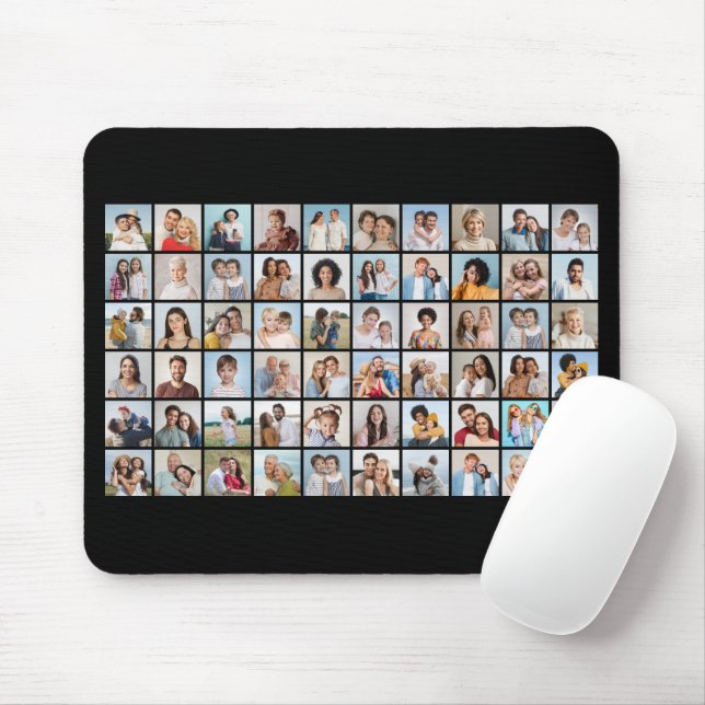 Create Your Own 60 Photo Collage Mouse Mat (With Mouse)