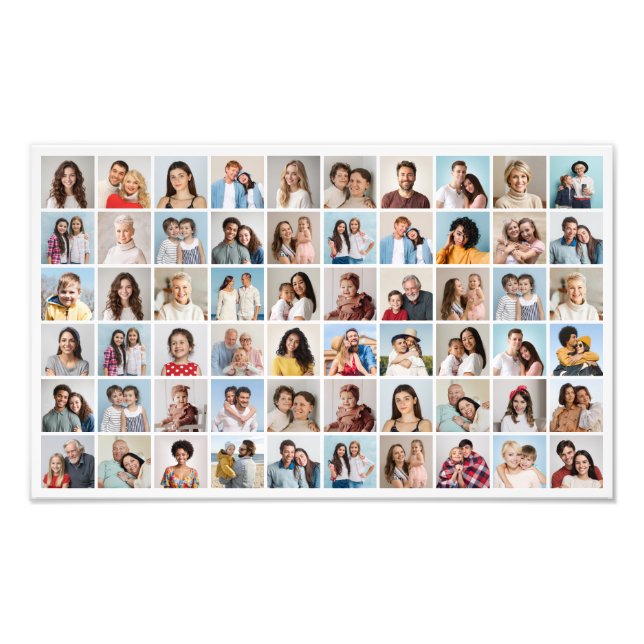 Create Your Own 60 Photo Collage Photo Enlargement (Front)