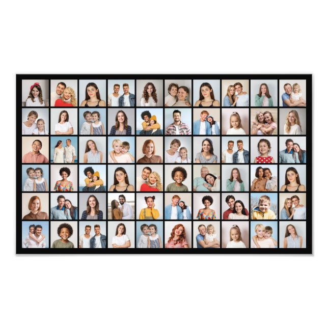 Create Your Own 60 Photo Collage Photo Enlargement (Front)