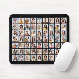 Create Your Own 63 Photo Collage Mouse Mat