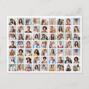 Create Your Own 63 Photo Collage Postcard