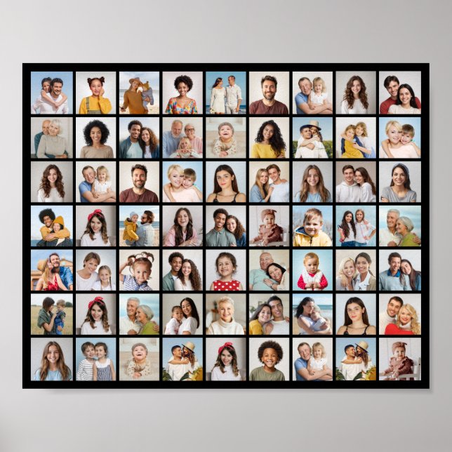 Create Your Own 63 Photo Collage  Poster (Front)