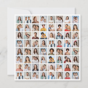 Create Your Own 64 Photo Collage Card