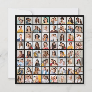 Create Your Own 64 Photo Collage Card