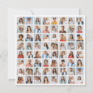 Create Your Own 64 Photo Collage Card