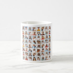 Create Your Own 64 Photo Collage Coffee Mug