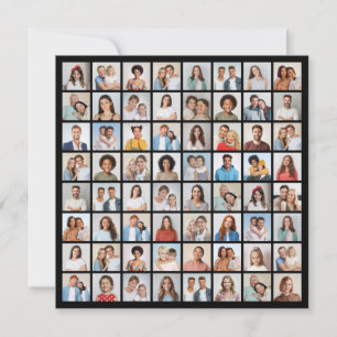 Create Your Own 64 Photo Collage Invitation