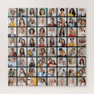 Create Your Own 64 Photo Collage Jigsaw Puzzle