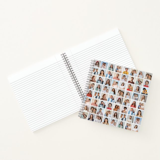 Create Your Own 64 Photo Collage Notebook (Inside)