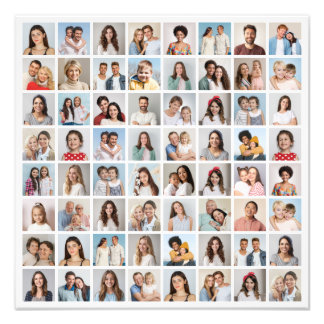 Create Your Own 64 Photo Collage Photo Enlargement Print