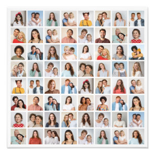 Create Your Own 64 Photo Collage Photo Enlargement Print