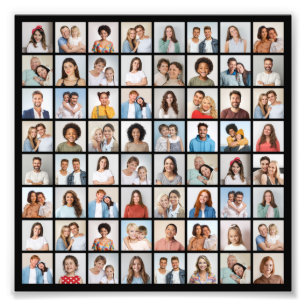Create Your Own 64 Photo Collage Photo Enlargement Print