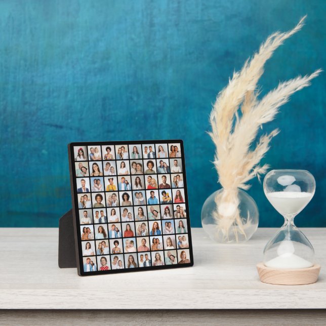 Create Your Own 64 Photo Collage Plaque (Insitu)