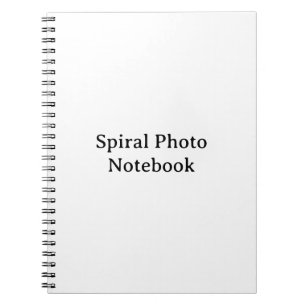 Create Your Own 6.5" x 8.75" Classic Spiral Photo Notebook