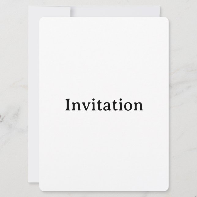 Create Your Own 6.5" x 8.75" Rounded Invitation (Front)