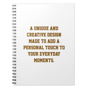 Create Your Own 6.6" x 8.75" Classic Notebook