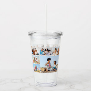 Create Your Own 6 Photo Collage Acrylic Tumbler