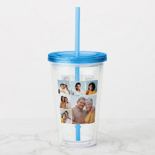 Create Your Own 6 Photo Collage Acrylic Tumbler
