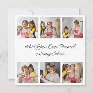 Create Your Own 6 Photo Collage Add Your Greeting Card