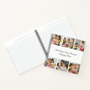Create Your Own 6 Photo Collage Add Your Greeting Notebook