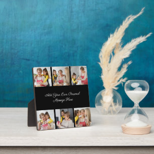 Create Your Own 6 Photo Collage Add Your Greeting Plaque