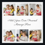 Create Your Own 6 Photo Collage Add Your Greeting Print<br><div class="desc">Create your own 6 Photo Collage for Christmas, Birthdays, Weddings, Anniversaries, Graduations, Father's Day, Mother's Day or any other Special Occasion, with our easy-to-use design tool. Add your favourite photos of friends, family, vacations, hobbies and pets and you'll have a stunning, one-of-a-kind photo collage. Our custom photo collage is perfect...</div>