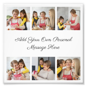 Create Your Own 6 Photo Collage Add Your Greeting Print