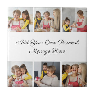 Create Your Own 6 Photo Collage Add Your Greeting Tile
